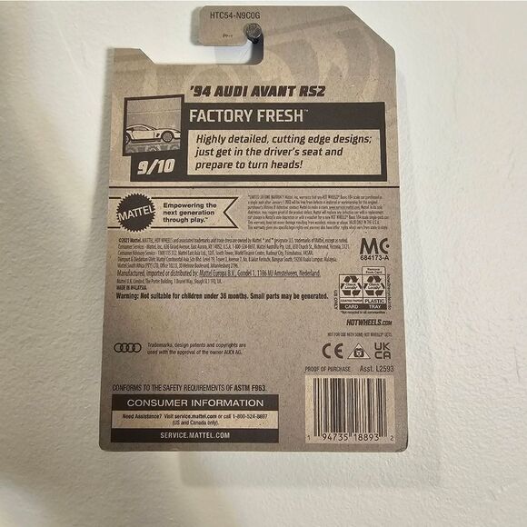 Hot Wheels Audi Avant RS2 Factory Fresh 2024 Station Wagon - Picture 7 of 7